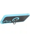 Kup Etui z uchwytem na palec Bizon Case Hybrid Ring do Samsung Galaxy S24 FE kouřové s jasně modrým rámečkem - BIZ6556 - {ean13} - Sklep Home Screen