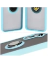 Kup Etui z uchwytem na palec Bizon Case Hybrid Ring do Samsung Galaxy S24 FE kouřové s jasně modrým rámečkem - BIZ6556 - {ean13} - Sklep Home Screen
