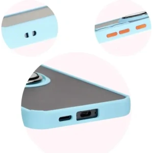 Buy Bizon Case Hybrid Ring Samsung Galaxy S24 FE smoky with a light blue frame - BIZ6556 - {ean13} - Home Screen Store Europe