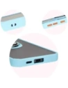 Kup Etui z uchwytem na palec Bizon Case Hybrid Ring do Samsung Galaxy S24 FE kouřové s jasně modrým rámečkem - BIZ6556 - {ean13} - Sklep Home Screen