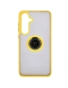 Kup Bizon Case Hybrid Ring Samsung Galaxy S24 FE fumuriu cu un cadru galben - BIZ6557 - {ean13} - Sklep Home Screen