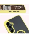 Kup Bizon Case Hybrid Ring Samsung Galaxy S24 FE fumuriu cu un cadru galben - BIZ6557 - {ean13} - Sklep Home Screen