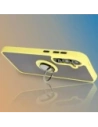 Buy Bizon Case Hybrid Ring Samsung Galaxy S24 FE smoky with a yellow frame - BIZ6557 - {ean13} - Home Screen Store Europe