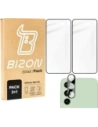 Bizon Edge 2x tempered screen glass with frame + camera glass Samsung Galaxy S24 FE