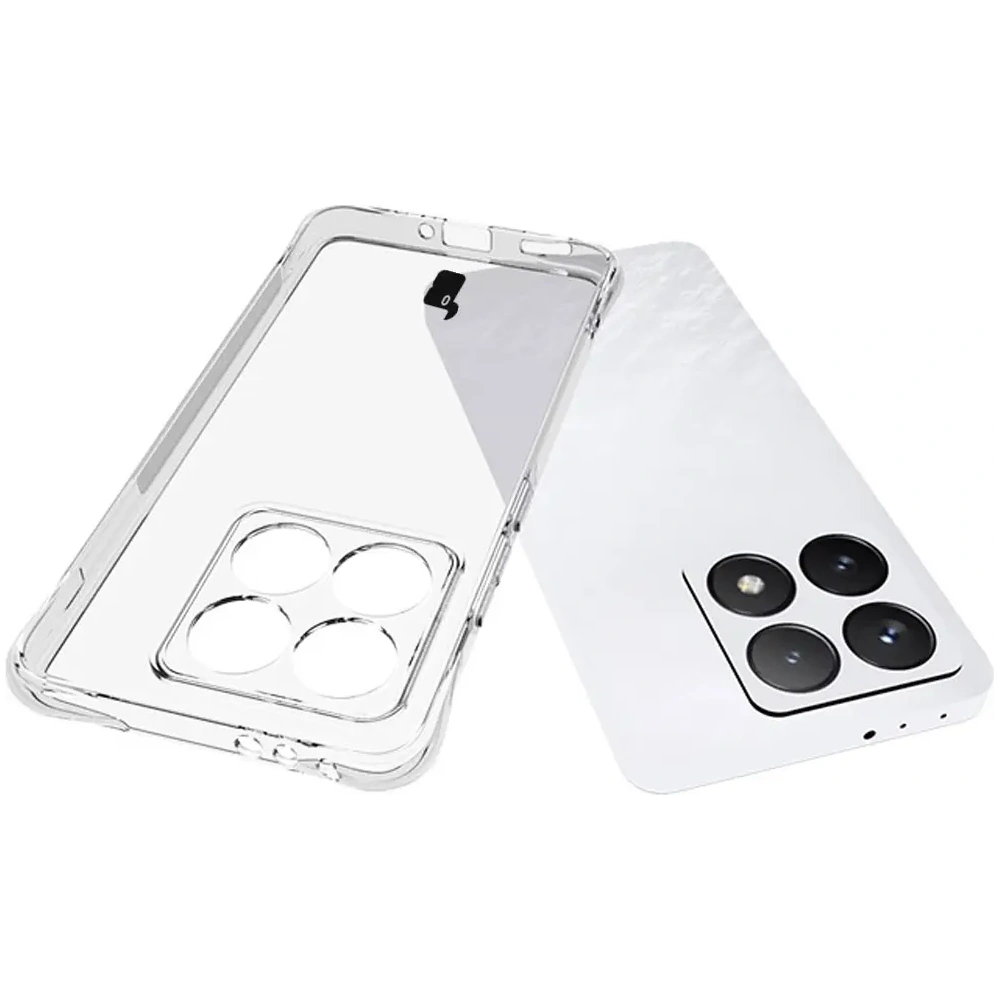 Etui + 2x szkło na ekran Bizon Case Clear Pack do Xiaomi 14T przezroczyste