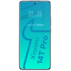 Bizon Case Clear Pack Hülle + 2x Bildschirmglas Xiaomi 14T Pro klar