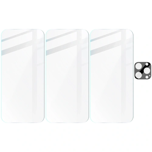 Kup Bizon Clear 3x sticlă pentru ecran + sticlă pentru cameră Apple iPhone 16 Pro - BIZ6567 - {ean13} - Sklep Home Screen