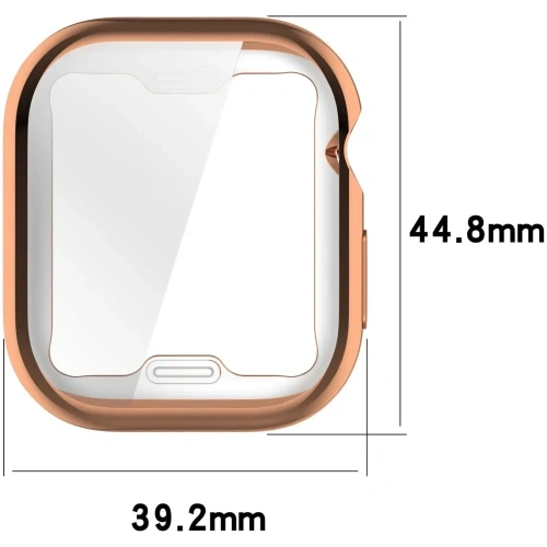 Kup Etui z osłoną ekranu Bizon Case Watch Felipe do Apple Watch 10 (42mm) różowozłote - BIZ6568 - {ean13} - Sklep Home Screen