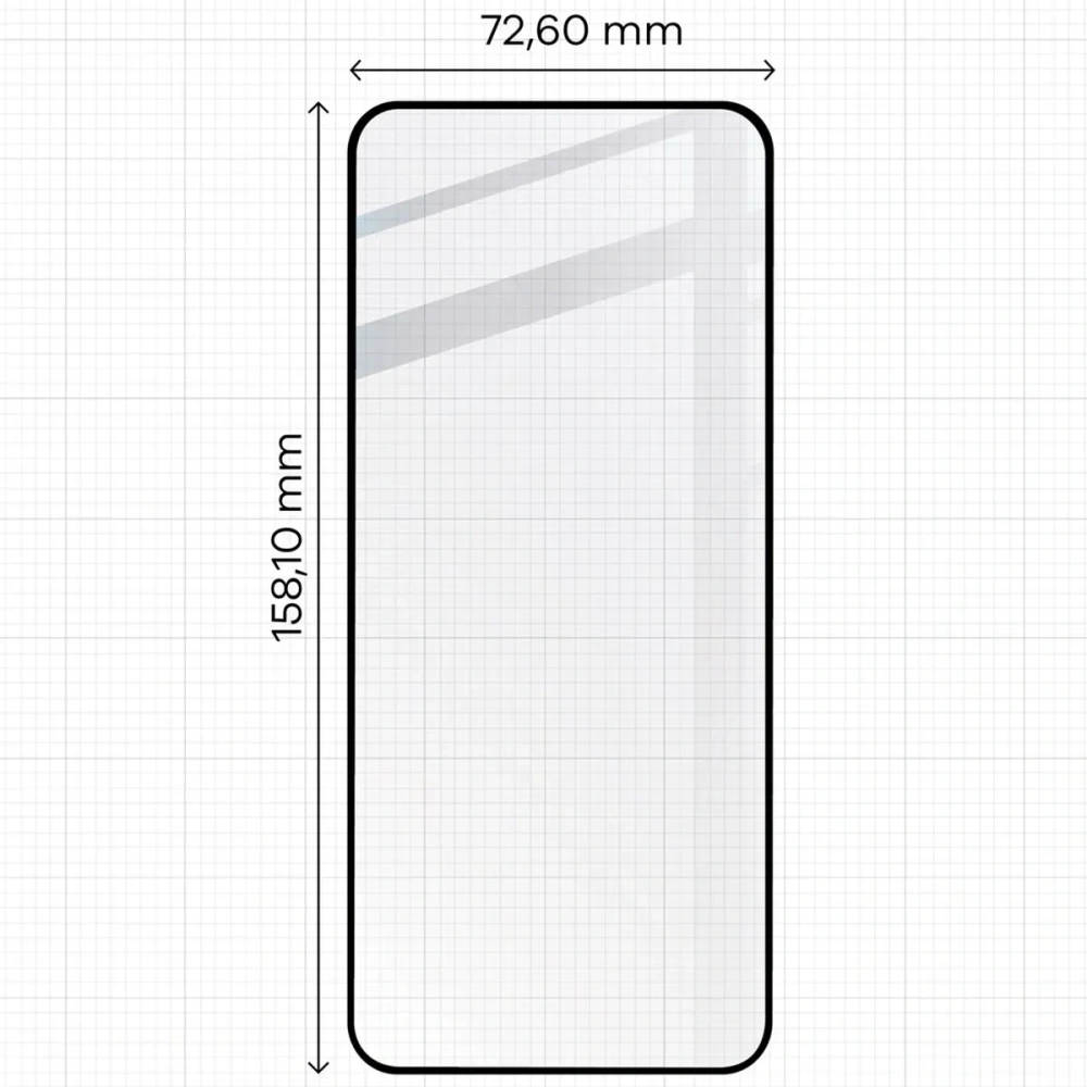 2x Szkło hartowane na ekran z ramką + szkło na aparat Bizon Edge 3D Pack do Oppo Reno 12