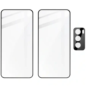 Kup Bizon Edge 3D Csomag 2x edzett üveg kijelzőkerettel + kameraüveg Oppo Reno 12-hez - BIZ6571 - {ean13} - Sklep Home Screen