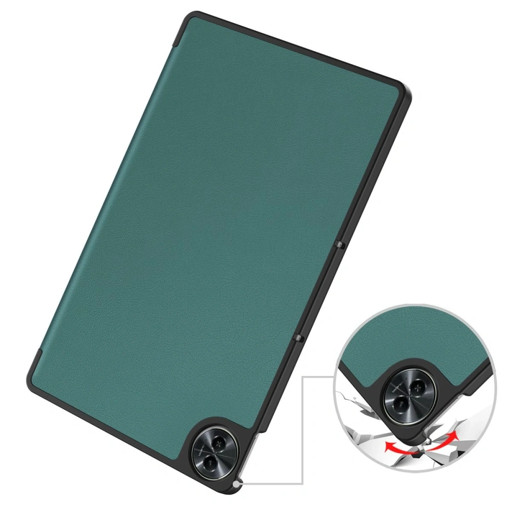 Etui z klapką Bizon Case Tab Croc do Realme Pad 2 11.5 ciemnozielone