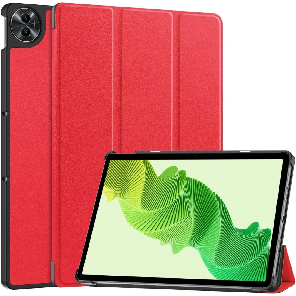 Etui z klapką Bizon Case Tab Croc do Realme Pad 2 11.5 czerwony