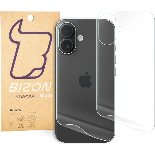 Kup Folia hydrogelová na zadní stranu Bizon Glass Hydrogel do Apple iPhone 16 [2 PACK] - BIZ6586 - {ean13} - Sklep Home Screen