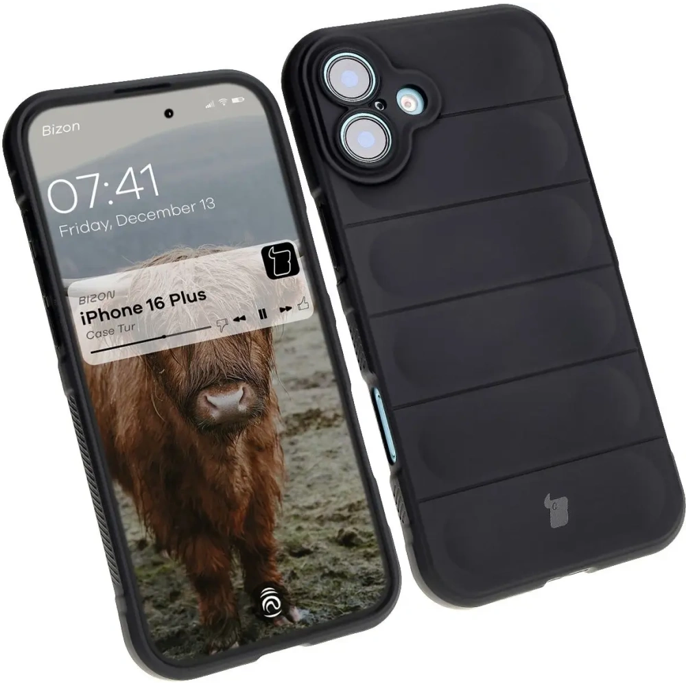 Pancerne etui Bizon Case Tur do Apple iPhone 16 Plus czarne