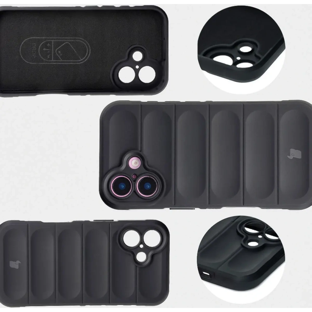 Pancerne etui Bizon Case Tur do Apple iPhone 16 Plus czarne