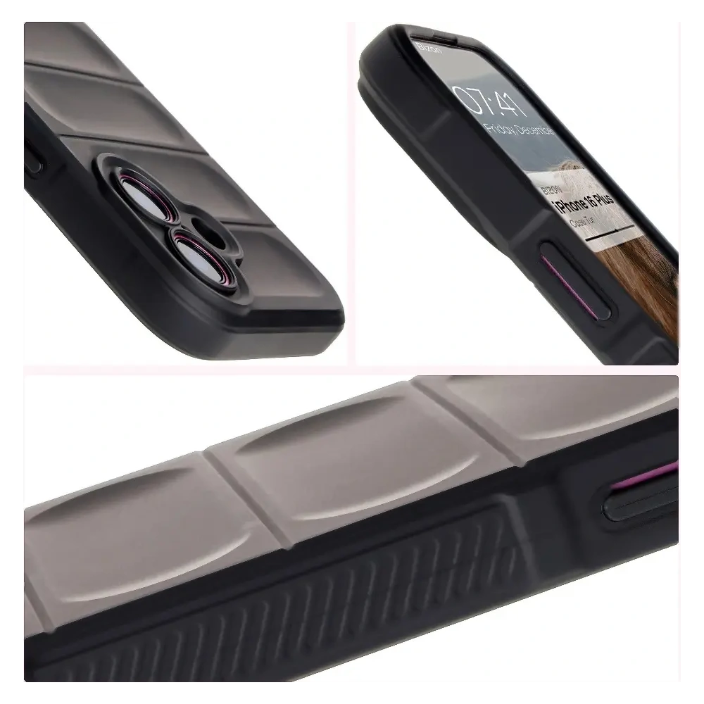 Pancerne etui Bizon Case Tur do Apple iPhone 16 Plus czarne