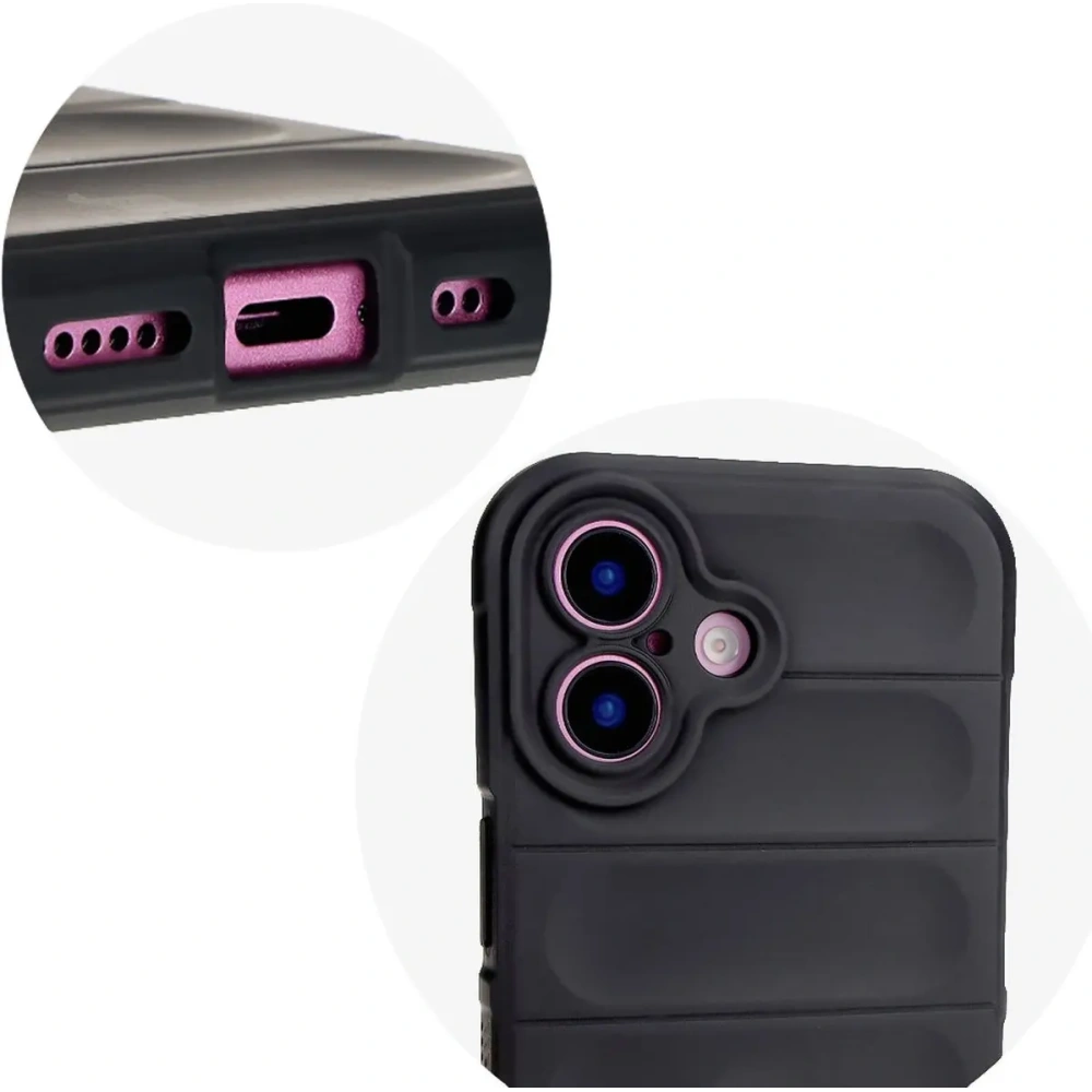 Pancerne etui Bizon Case Tur do Apple iPhone 16 Plus czarne