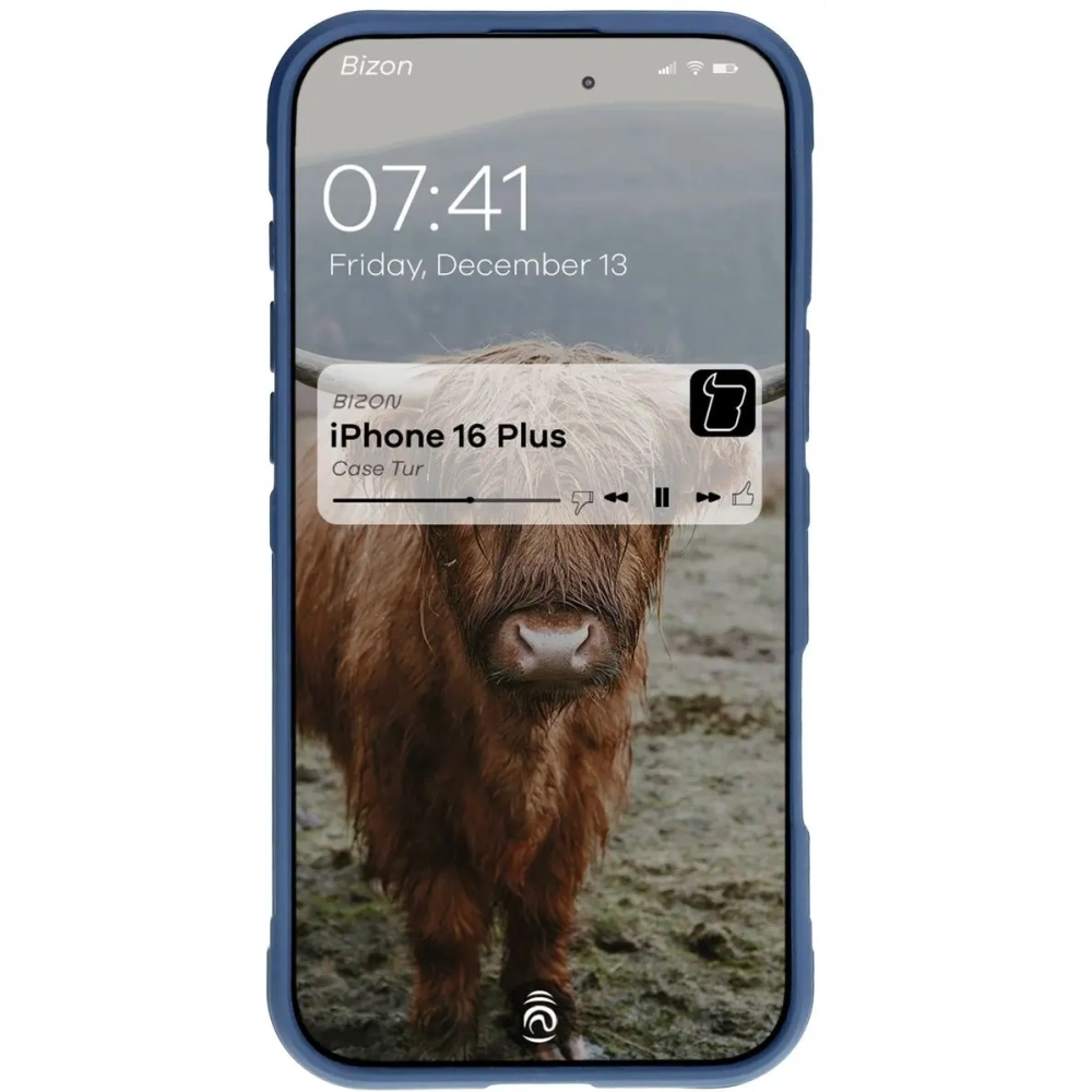 Pancerne etui Bizon Case Tur do Apple iPhone 16 Plus granatowe