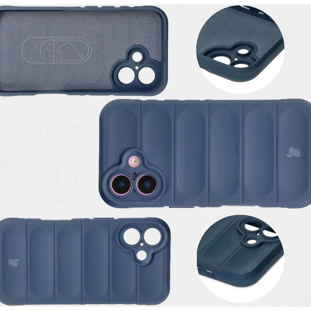 Pancerne etui Bizon Case Tur do Apple iPhone 16 Plus granatowe