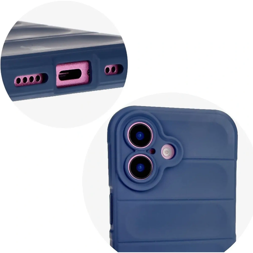 Pancerne etui Bizon Case Tur do Apple iPhone 16 Plus granatowe