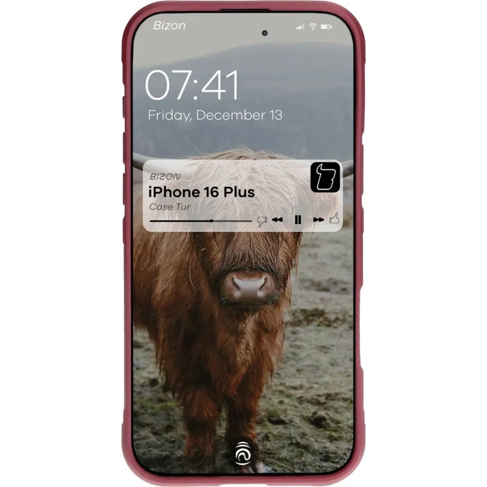 Pancerne etui Bizon Case Tur do Apple iPhone 16 Plus ciemnofioletowe