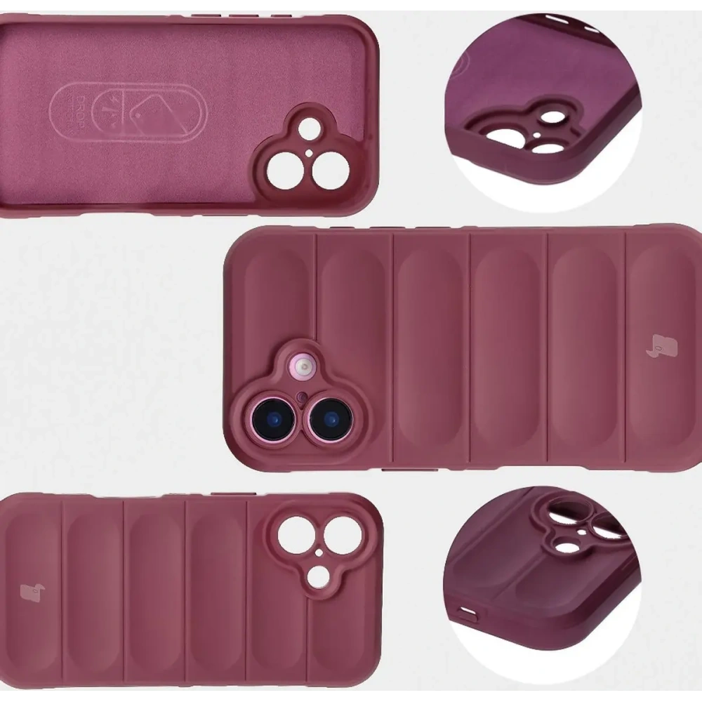 Pancerne etui Bizon Case Tur do Apple iPhone 16 Plus ciemnofioletowe