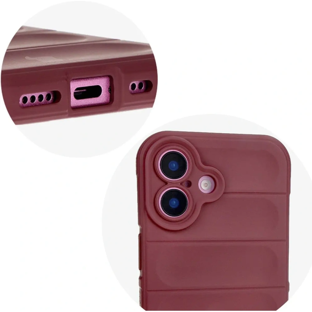 Pancerne etui Bizon Case Tur do Apple iPhone 16 Plus ciemnofioletowe