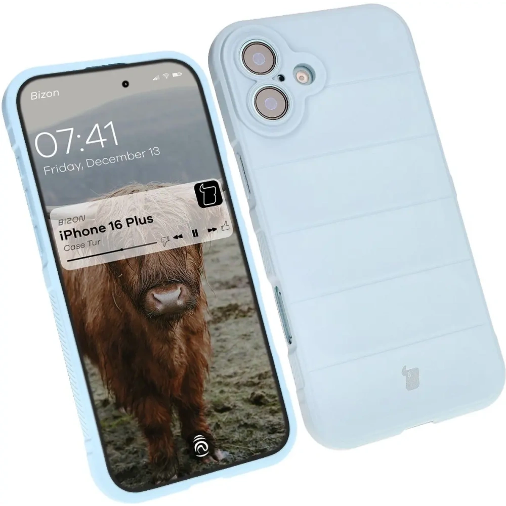 Pancerne etui Bizon Case Tur do Apple iPhone 16 Plus jasnoniebieskie