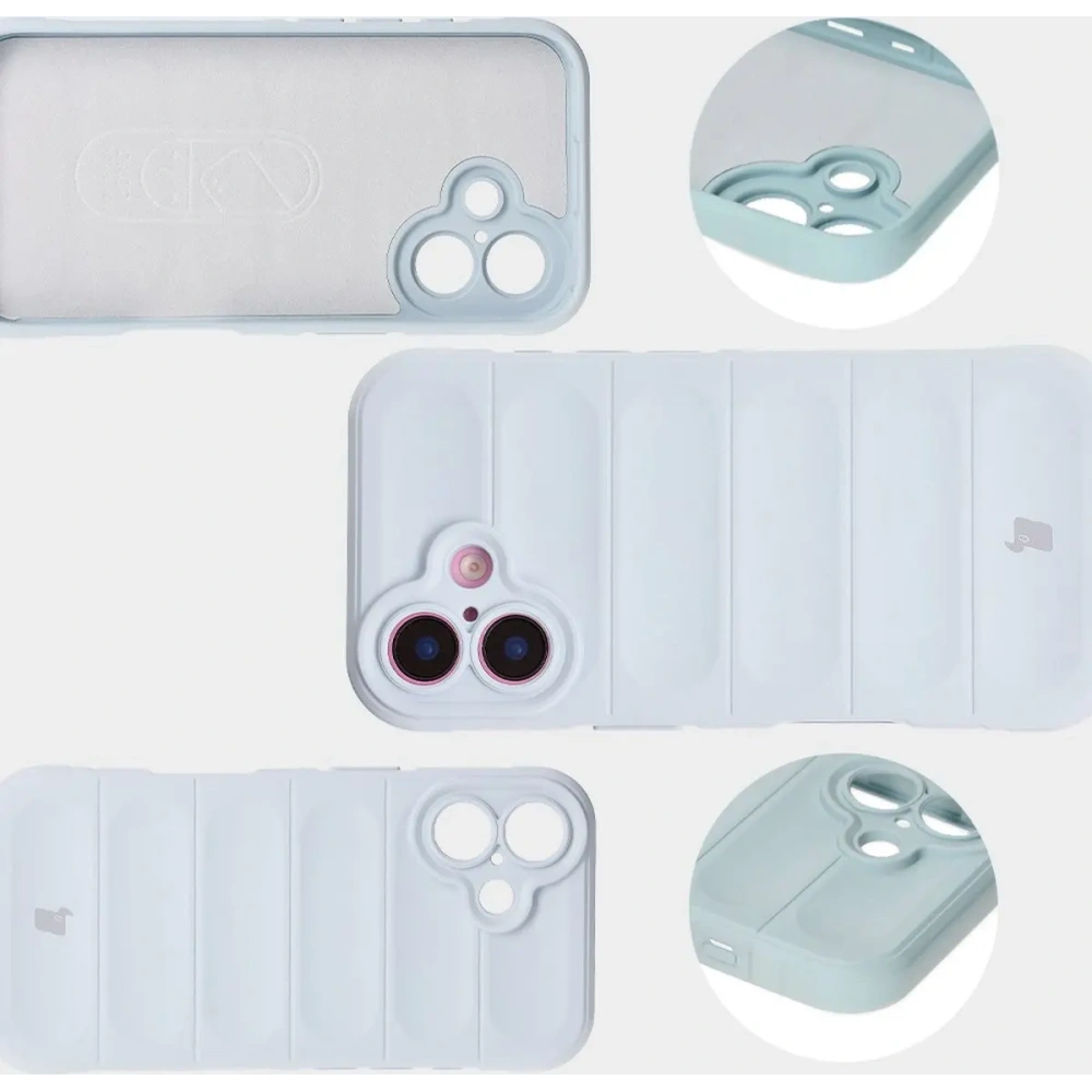 Pancerne etui Bizon Case Tur do Apple iPhone 16 Plus jasnoniebieskie