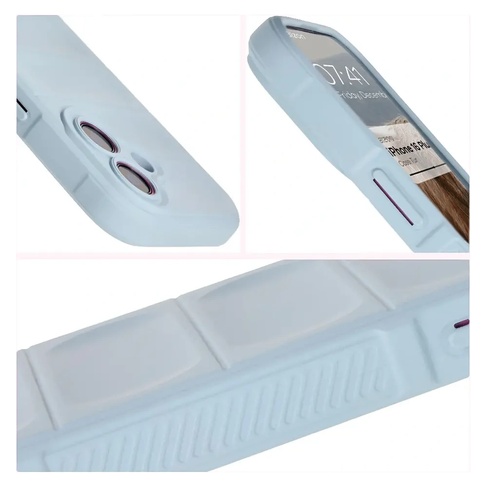 Pancerne etui Bizon Case Tur do Apple iPhone 16 Plus jasnoniebieskie