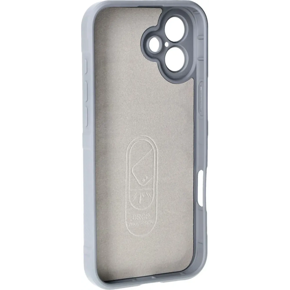 Pancerne etui Bizon Case Tur do Apple iPhone 16 Plus jasnoszare
