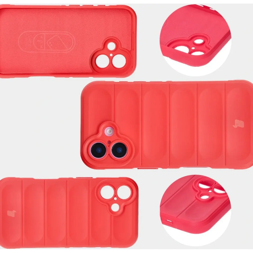 Pancerne etui Bizon Case Tur do Apple iPhone 16 Plus czerwone