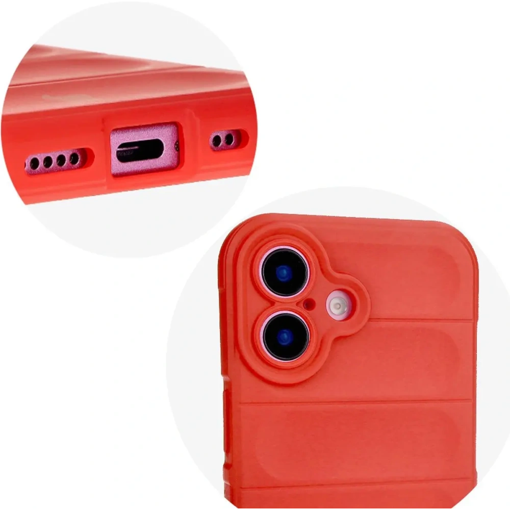 Pancerne etui Bizon Case Tur do Apple iPhone 16 Plus czerwone