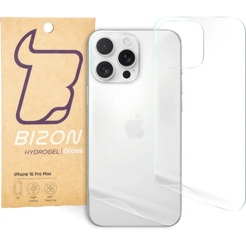 Kup Bizon Glass Hydrogel Apple iPhone 16 Pro Max [2 PACK] - BIZ6596 - {ean13} - Sklep Home Screen