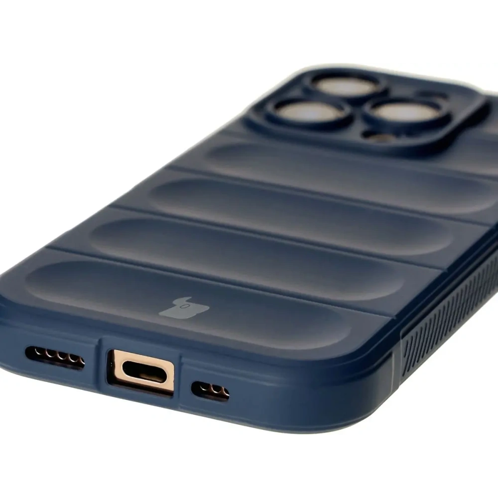 Pancerne etui Bizon Case Tur do Apple iPhone 16 Pro granatowe