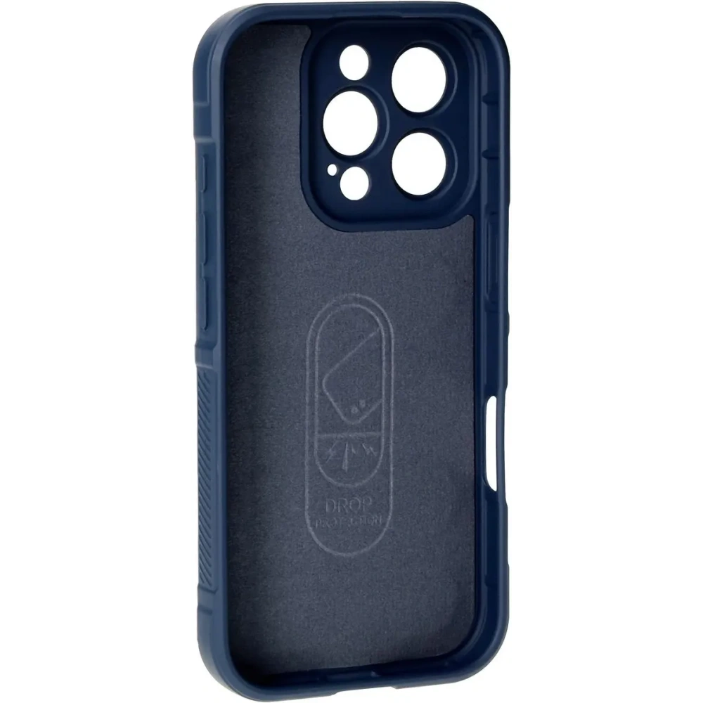 Pancerne etui Bizon Case Tur do Apple iPhone 16 Pro granatowe