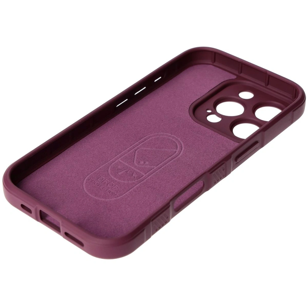 Pancerne etui Bizon Case Tur do Apple iPhone 16 Pro ciemnofioletowe