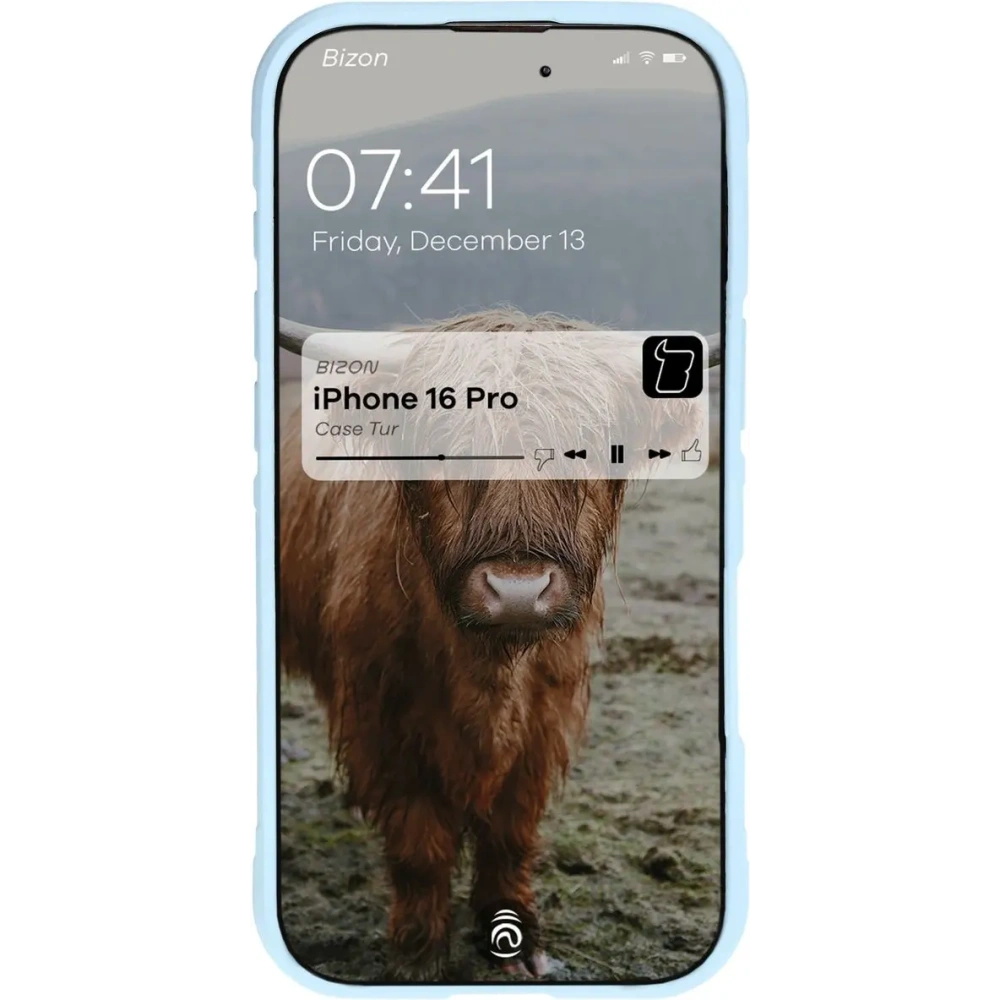 Pancerne etui Bizon Case Tur do Apple iPhone 16 Pro jasnoniebieskie