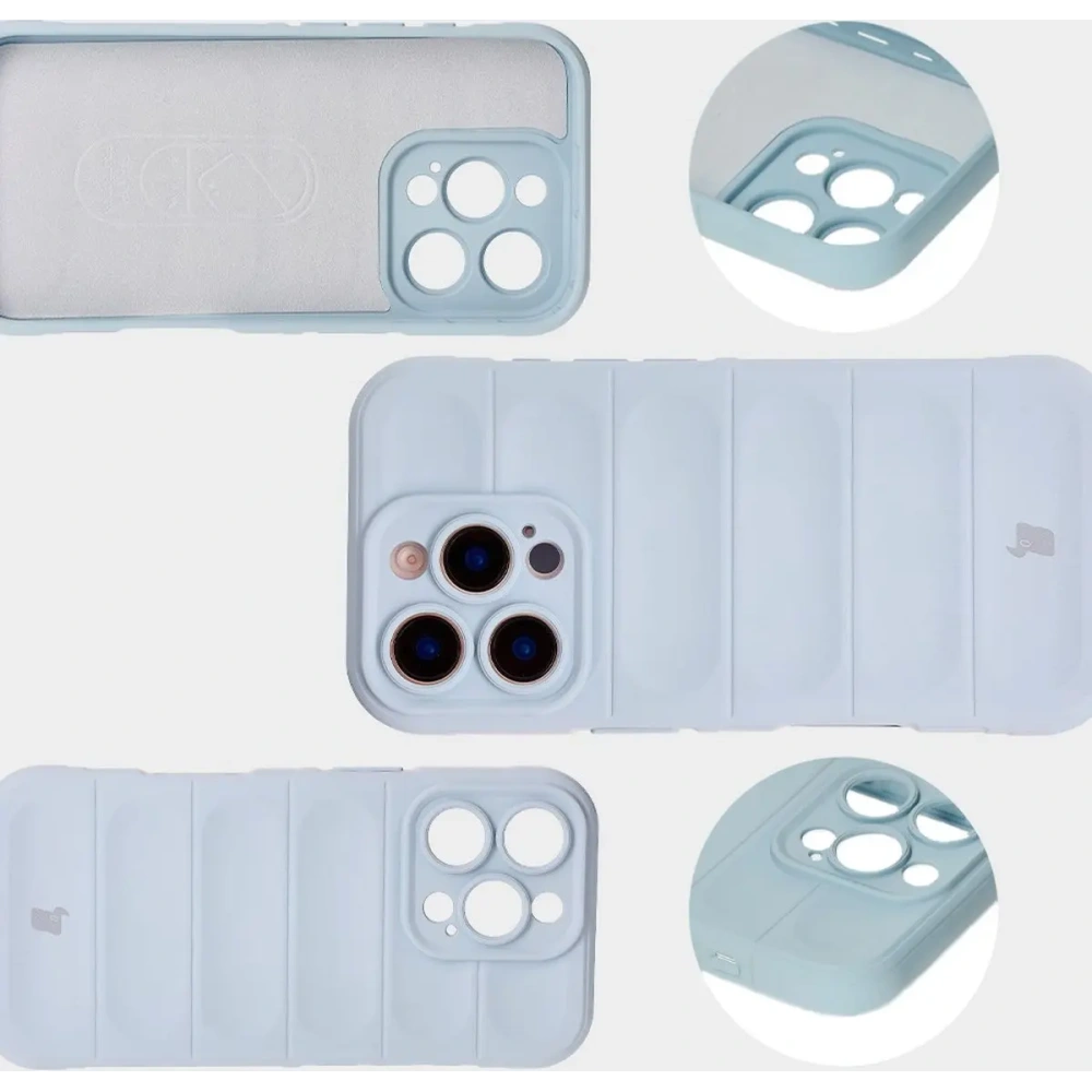 Pancerne etui Bizon Case Tur do Apple iPhone 16 Pro jasnoniebieskie