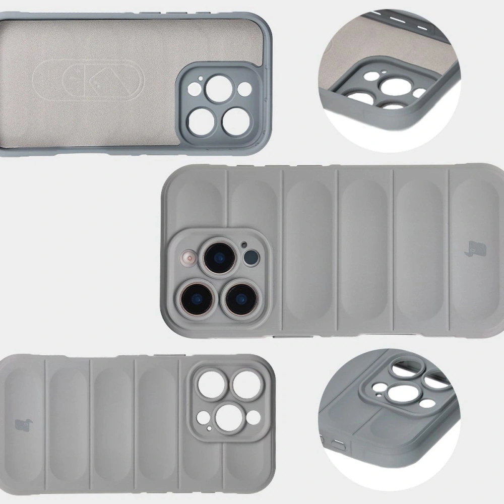 Pancerne etui Bizon Case Tur do Apple iPhone 16 Pro jasnoszare