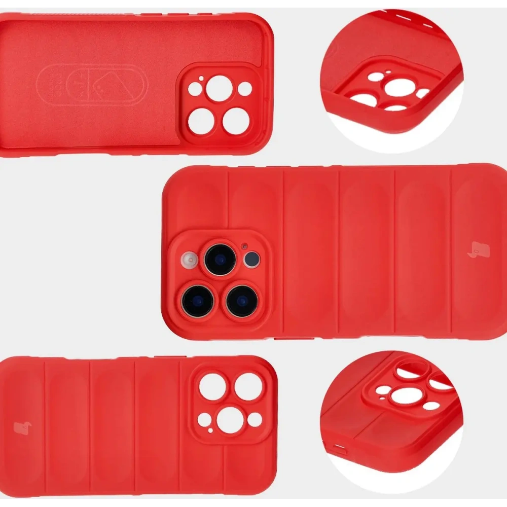 Pancerne etui Bizon Case Tur do Apple iPhone 16 Pro czerwone