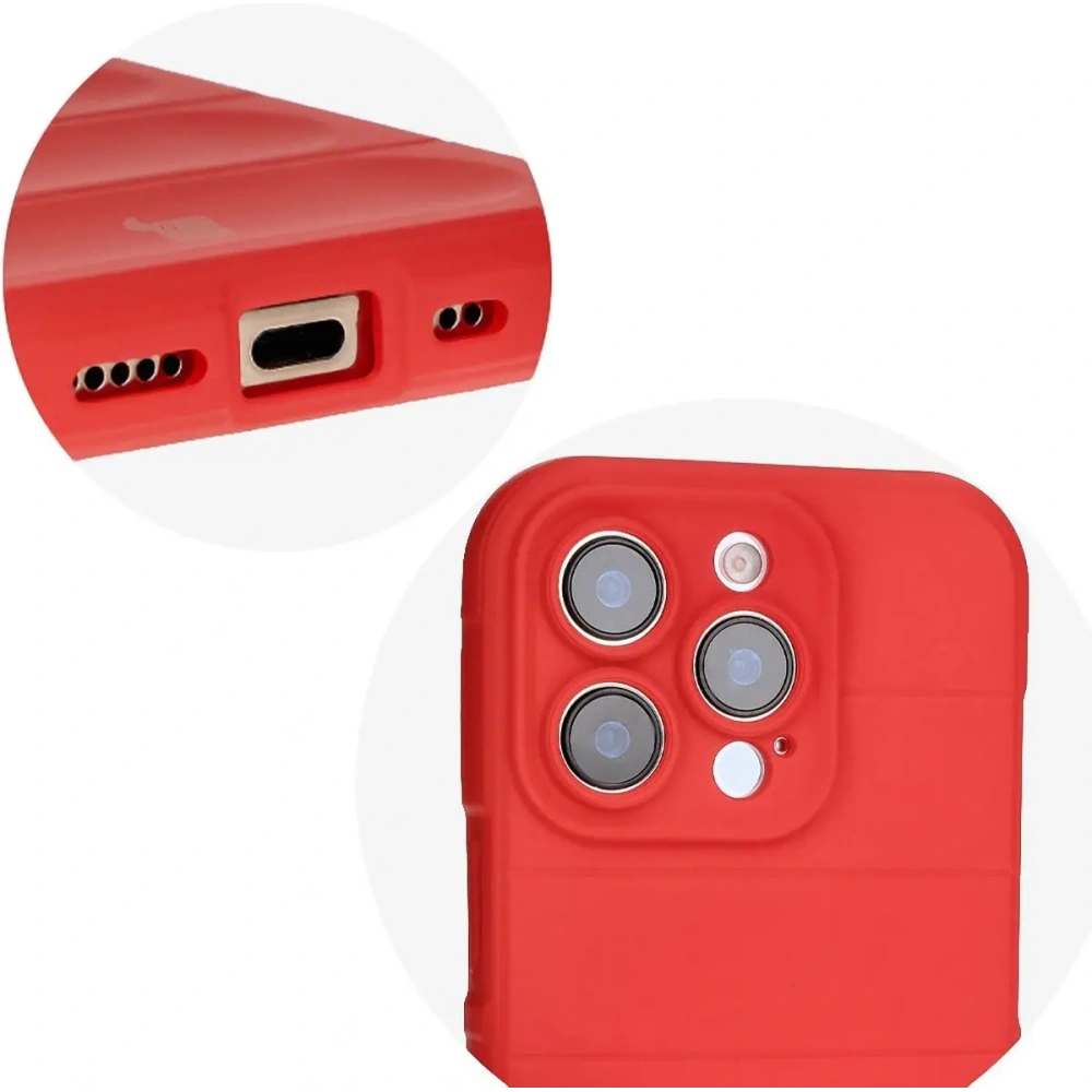 Pancerne etui Bizon Case Tur do Apple iPhone 16 Pro czerwone