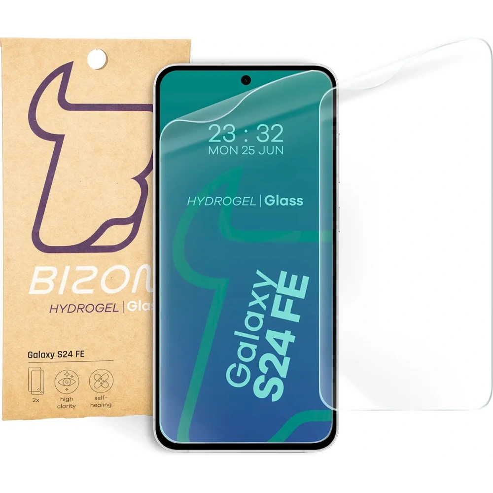 Folia hydrożelowa na ekran Bizon Glass Hydrogel Front do Samsung Galaxy S24 FE [2 PACK]