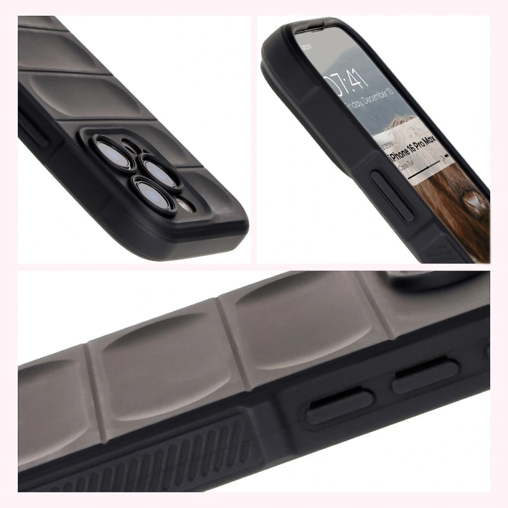 Pancerne etui Bizon Case Tur do Apple iPhone 16 Pro Max czarne