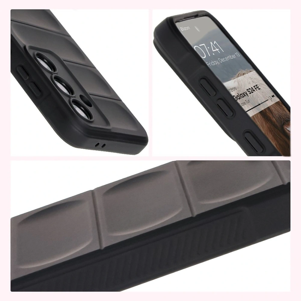 Pancerne etui Bizon Case Tur do Samsung Galaxy S24 FE czarne