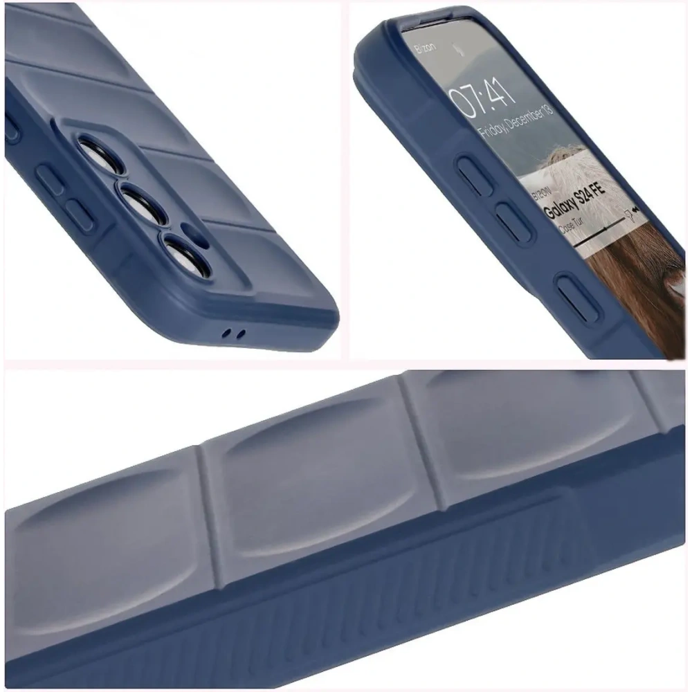 Pancerne etui Bizon Case Tur do Samsung Galaxy S24 FE granatowe