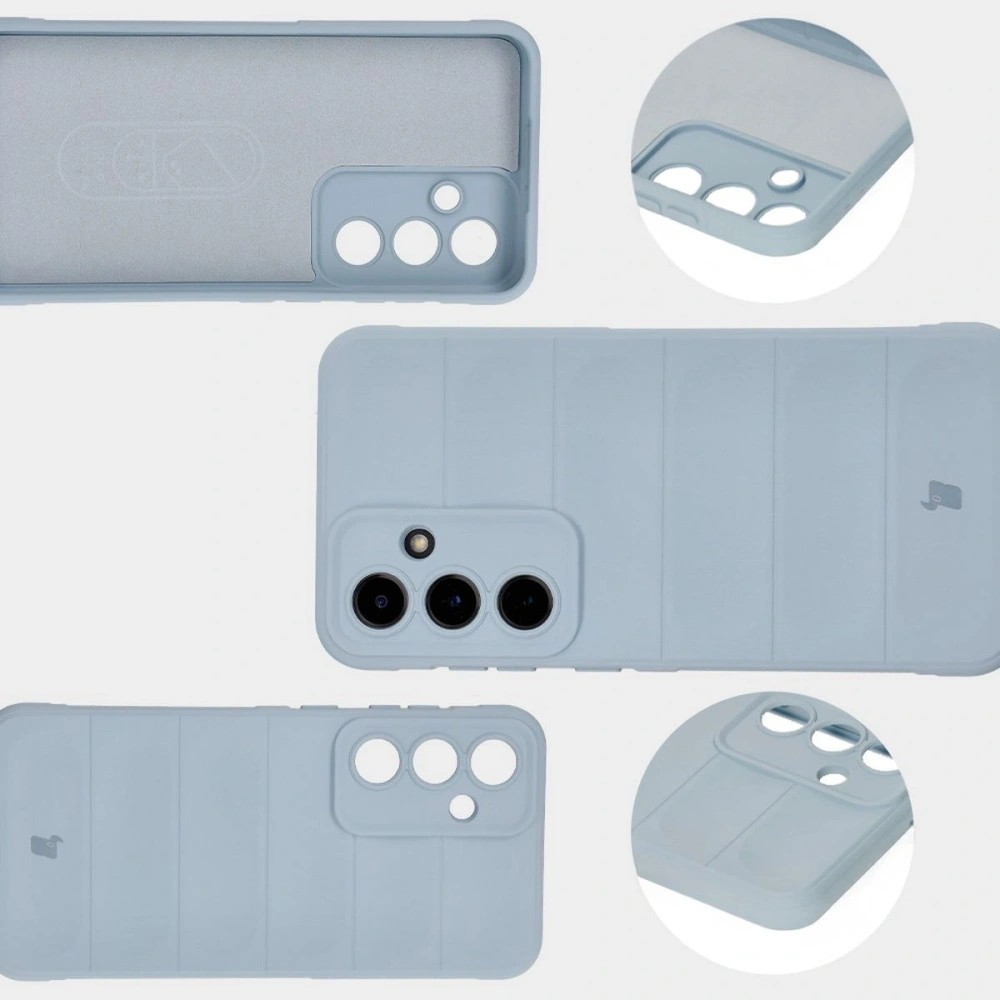 Pancerne etui Bizon Case Tur do Samsung Galaxy S24 FE jasnoniebieskie