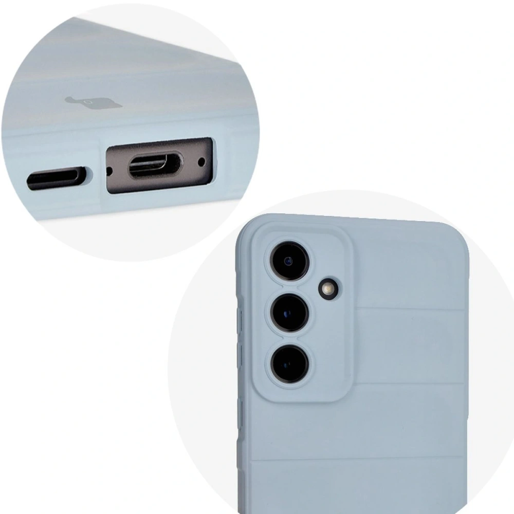 Pancerne etui Bizon Case Tur do Samsung Galaxy S24 FE jasnoniebieskie