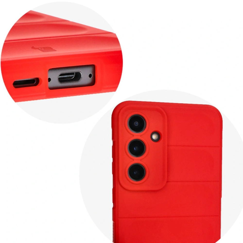 Pancerne etui Bizon Case Tur do Samsung Galaxy S24 FE czerwone