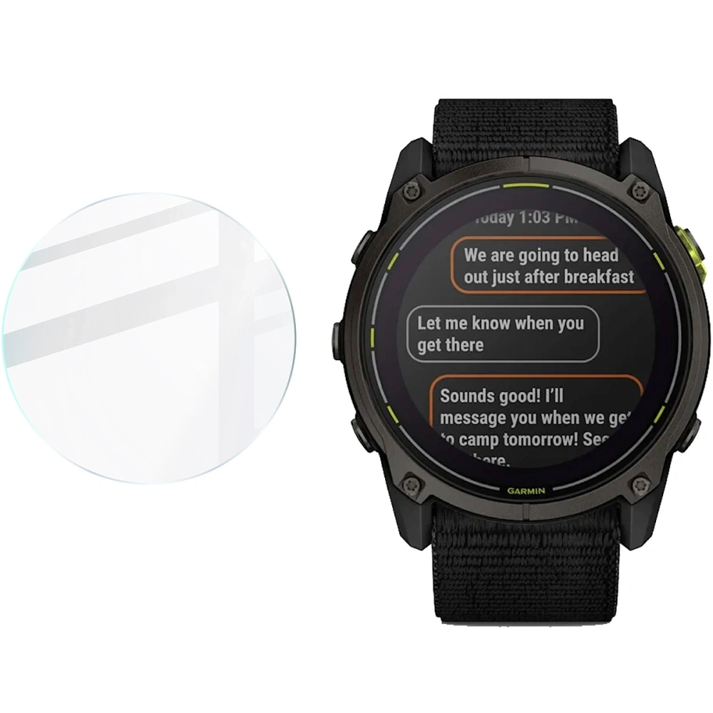 Szkło hartowane na ekran Bizon Glass Watch Clear do Garmin Enduro 3